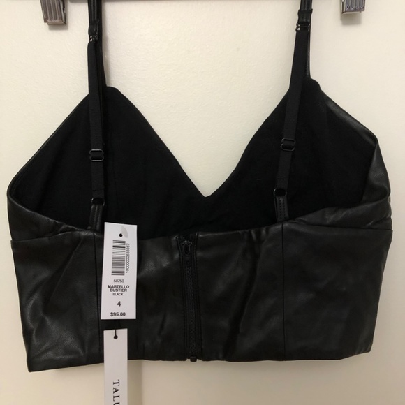 Talula Martello Bustier Black Pleather - Picture 2 of 3